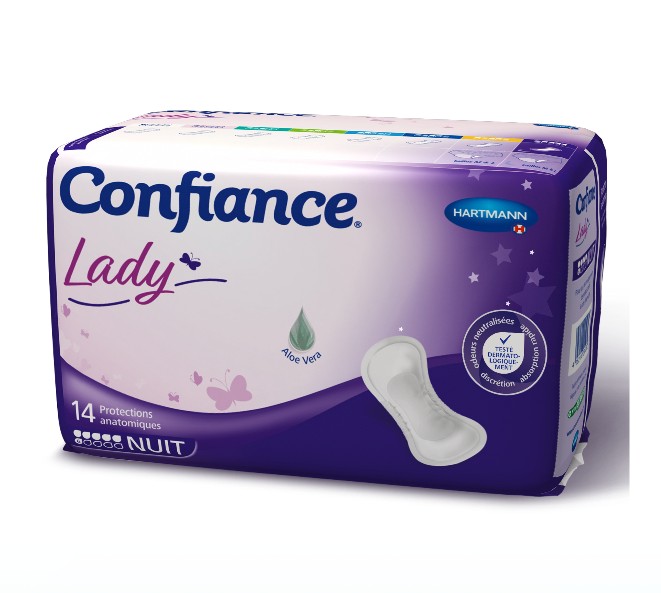 Confiance Lady Protections Anatomiques 6 Gouttes Nuit